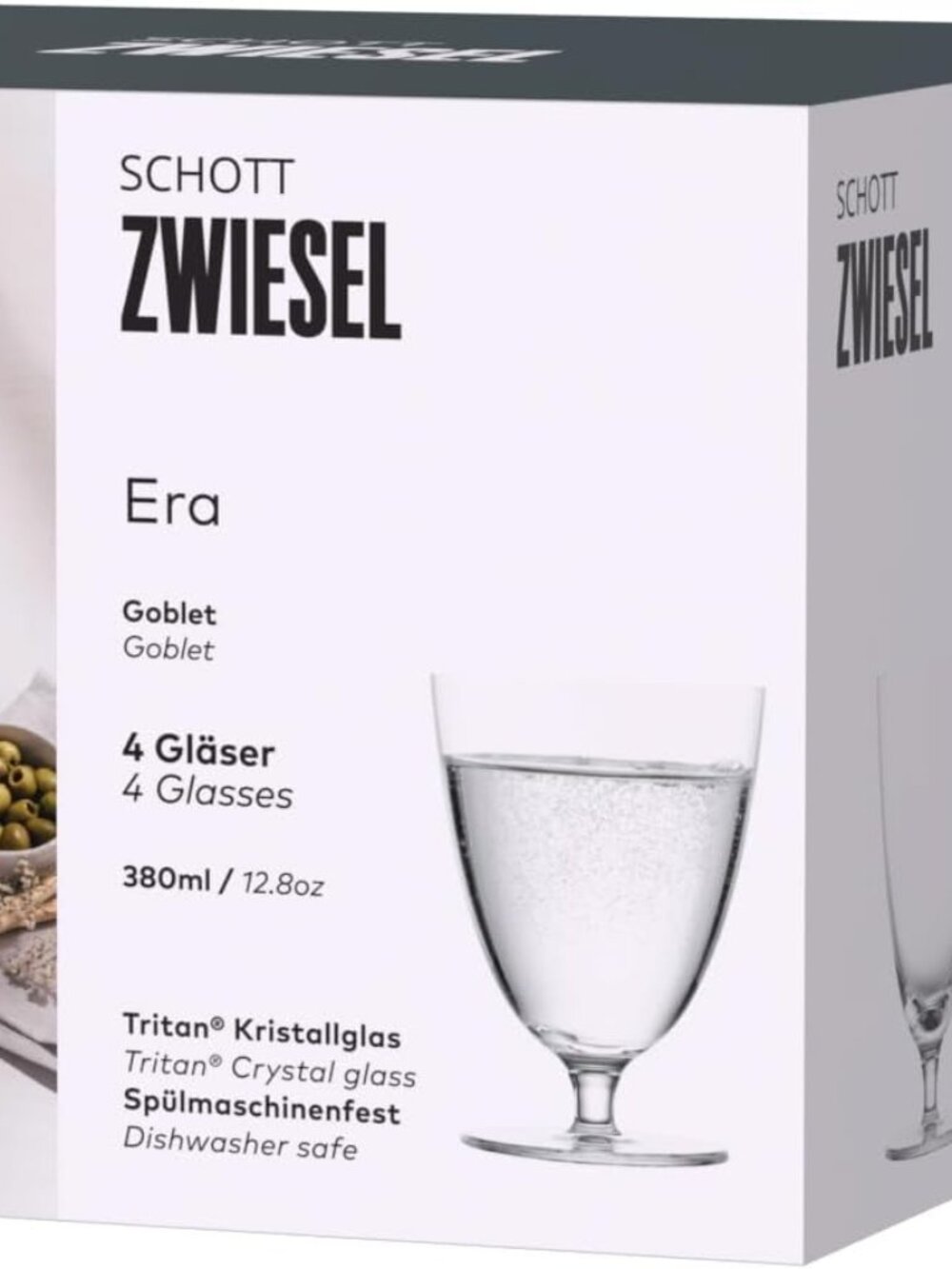 Schott Zwiesel Era Crystal Goblets Set of 4 12.8 Oz Germany Glasses